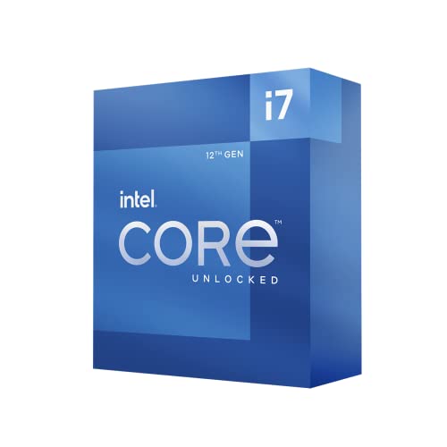 Intel Core i7-12700K Gaming Desktop Processor with Integrated Graphics and 12 (8P+4E) Cores up to 5.0 GHz Unlocked LGA1700 600 Series Chipset 125W