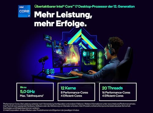 Intel Core i7-12700K Gaming Desktop Processor with Integrated Graphics and 12 (8P+4E) Cores up to 5.0 GHz Unlocked LGA1700 600 Series Chipset 125W