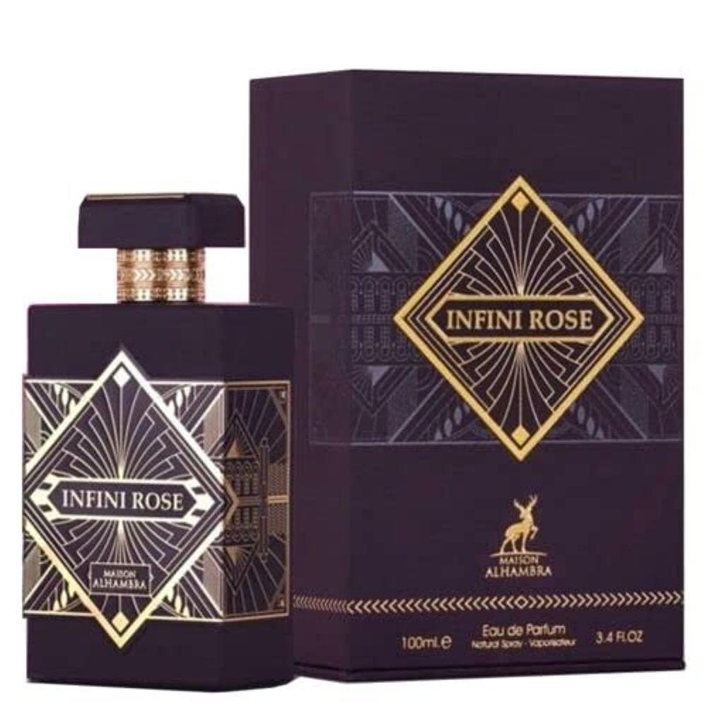 Infini Rose de Maison Alhambra - Eau de Parfum unisex con notas florales y orientales, para mujeres y hombres