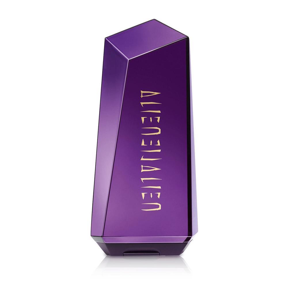 Mugler Alien Loción corporal perfumada con aroma floral de jazmín y ámbar, fórmula hidratante para mujer