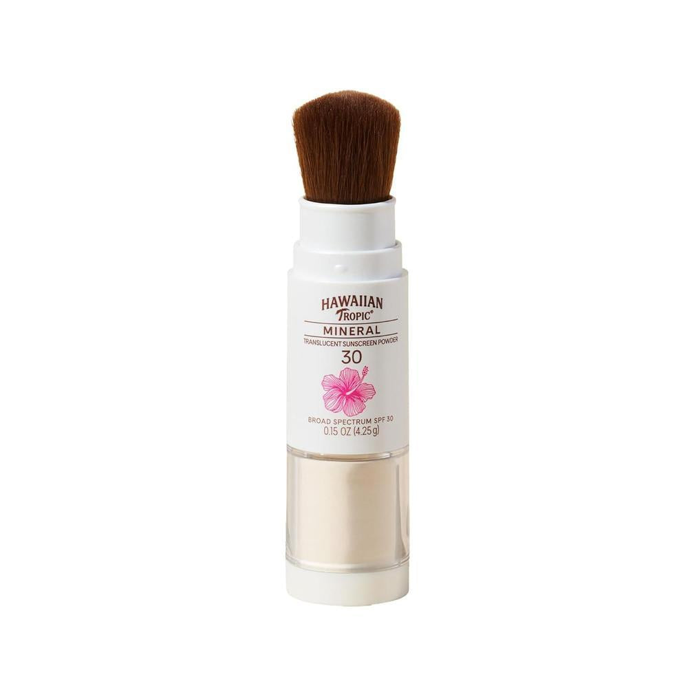 Hawaiian Tropic Mineral Powder Sunscreen Brush SPF 30, 4.25g