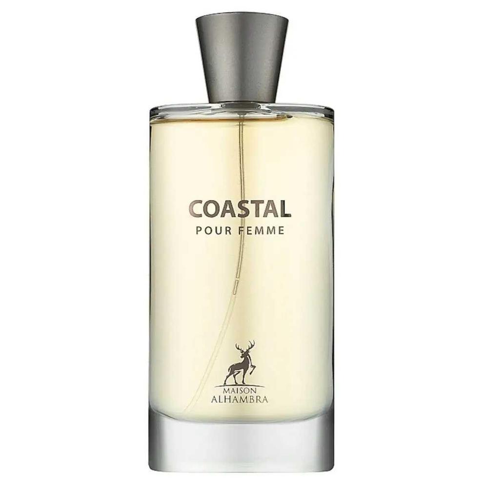 Maison Alhambra Coastal para mujer EDP Spray fragancia floral amaderada con notas de fresia, pimienta y jazmín, toque elegante