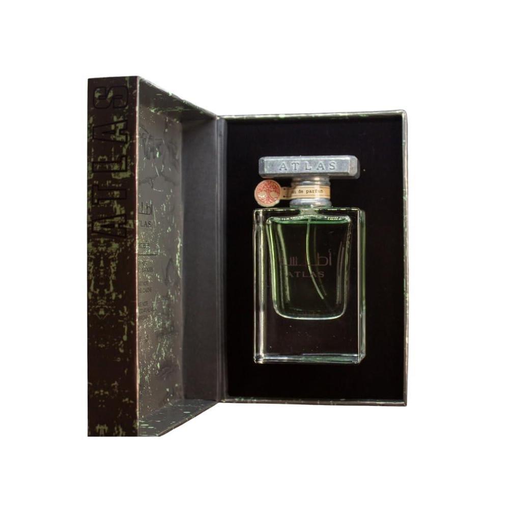 Lattafa Atlas Eau de Parfum Spray para Unisex, fragancia acuática de larga duración, 55 ml