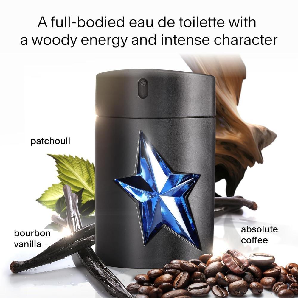 Mugler A*Men - Recambio de Eau de Toilette, colonia masculina con aroma amaderado y ámbar, notas de pachulí y café, fragancia duradera