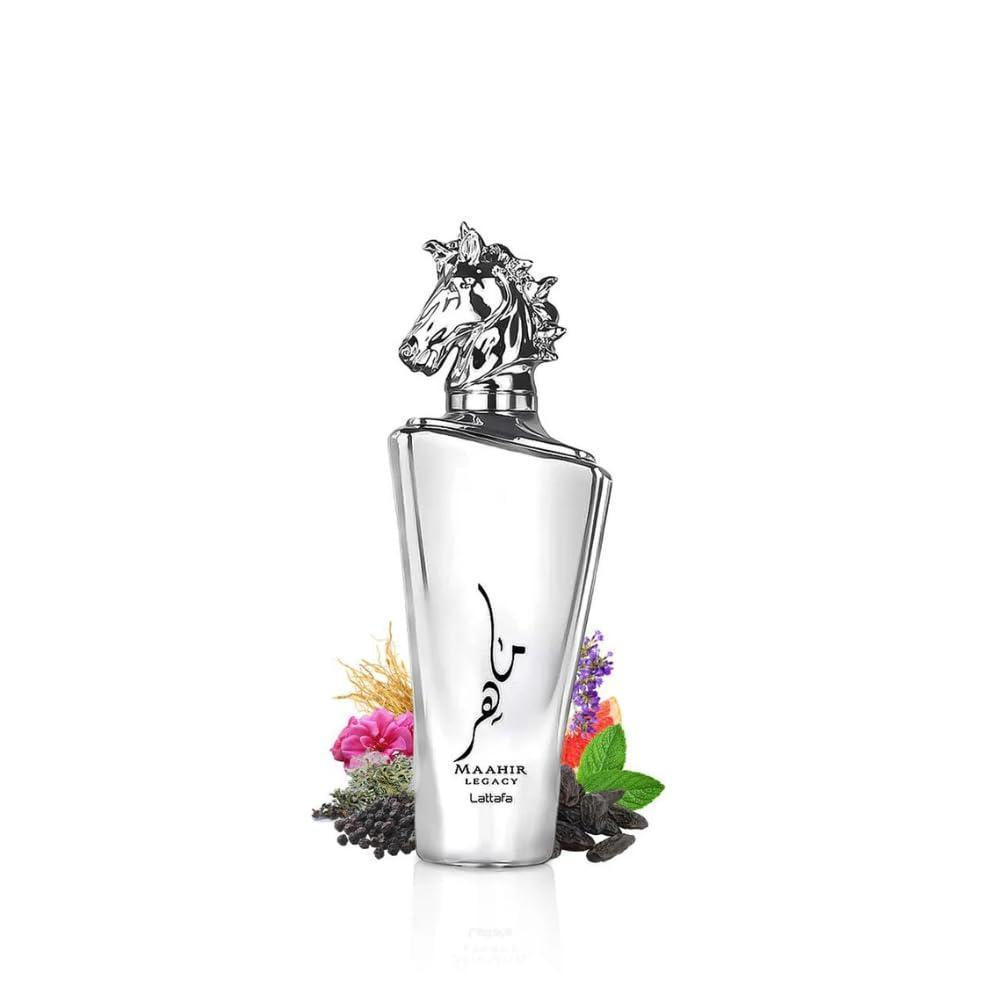 Lattafa Maahir Legacy Eau De Parfum En Espray Para Hombre, Fragancia Duradera Cítrica Y Amaderada, Tamaño De Viaje