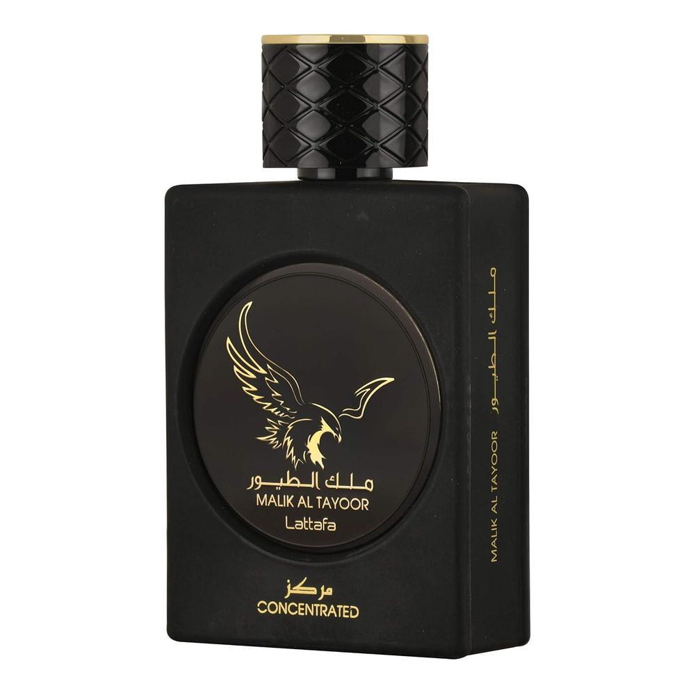 Lattafa Malik Al Tayoor Eau de Parfum Spray Unisex, fragancia aromática con notas de manzana, bergamota y piña.