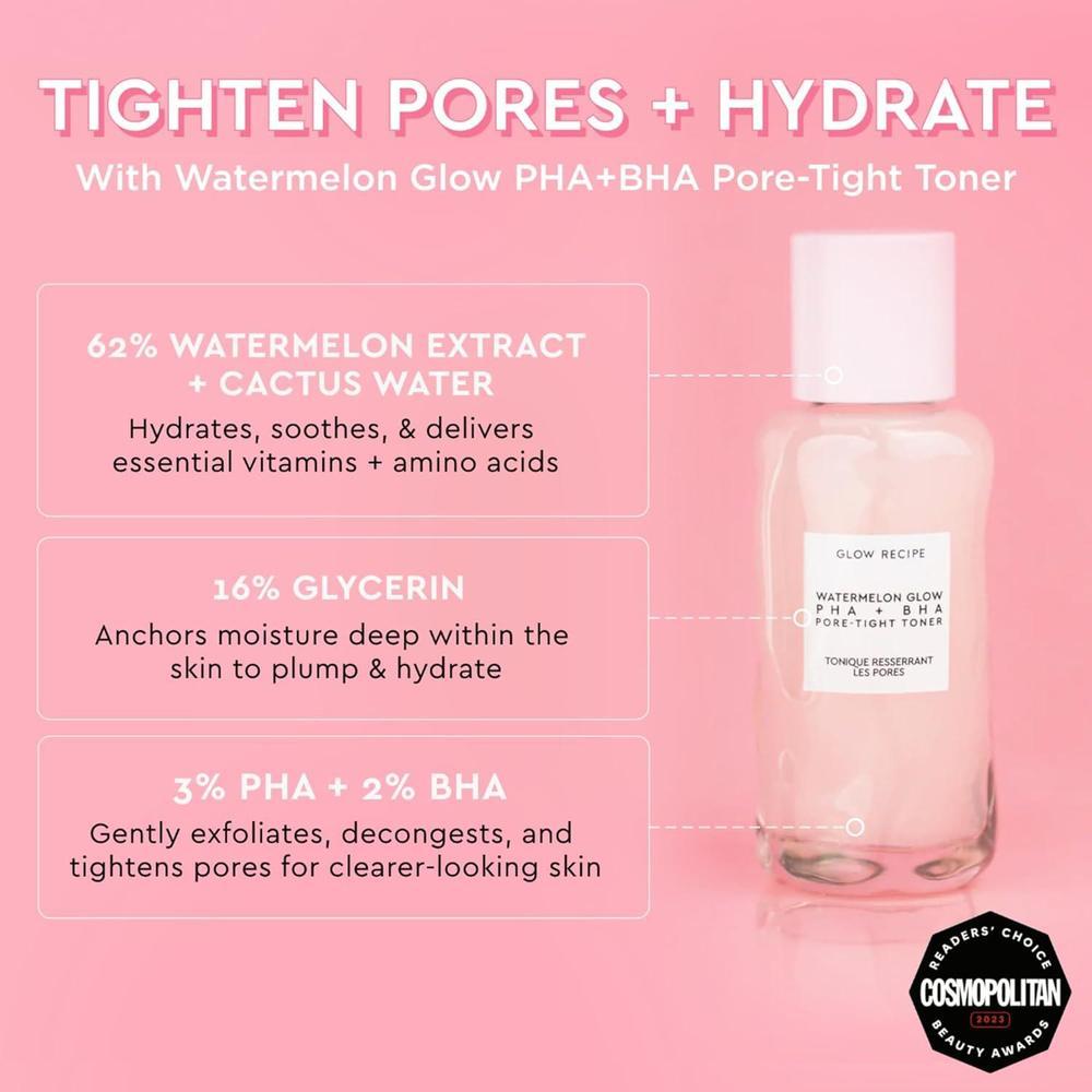 Mini Watermelon Glow PHA+BHA Pore-Tight Toner