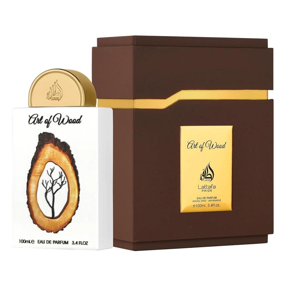 Lattafa Pride Art of Wood for Unisex Eau de Parfum Spray, 3.4 Ounce / 100 Ml