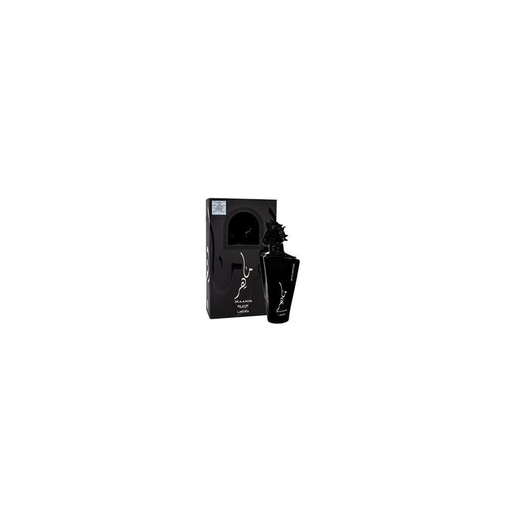Lattafa Perfumes Maahir Black Edition Eau de Parfum Unisex 100 ml, Ámbar Picante Oriental