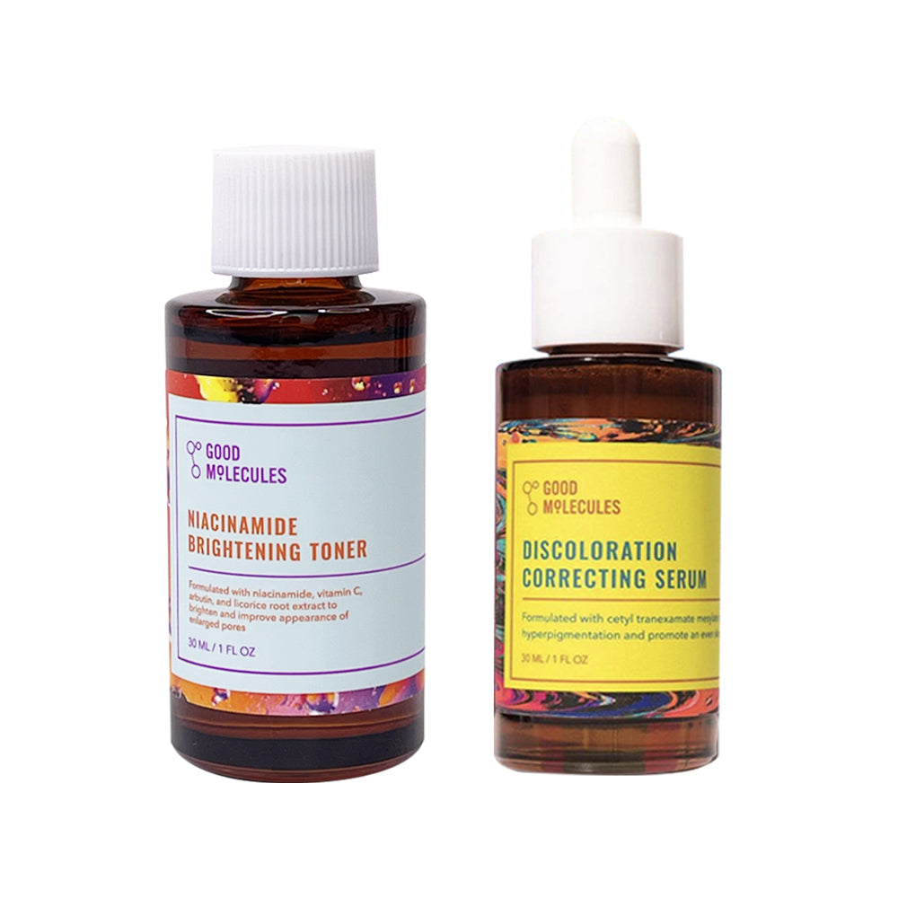 Pack Niacinamide Brightening Toner + Discoloration Correcting Serum  30 ml