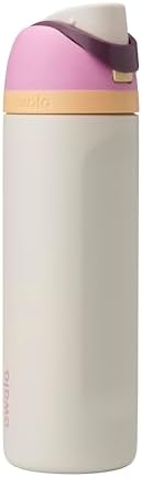 Owala FreeSip Insulated Stainless Steel Water Bottle with Straw, BPA-Free Sports Water Bottle, Great for Travel, 32 Oz, Black Cherry