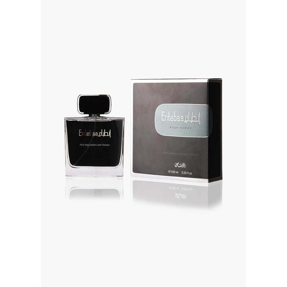 RASASI Entebaa Eau De Parfum Spray para Hombre, fragancia duradera con notas afrutadas, amaderadas y especiadas