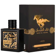 Lattafa Perfumes Qaed Al Fursan Eau de Parfum unisex, fragancia arom‡tica, notas frutales y amaderadas, 90 ml