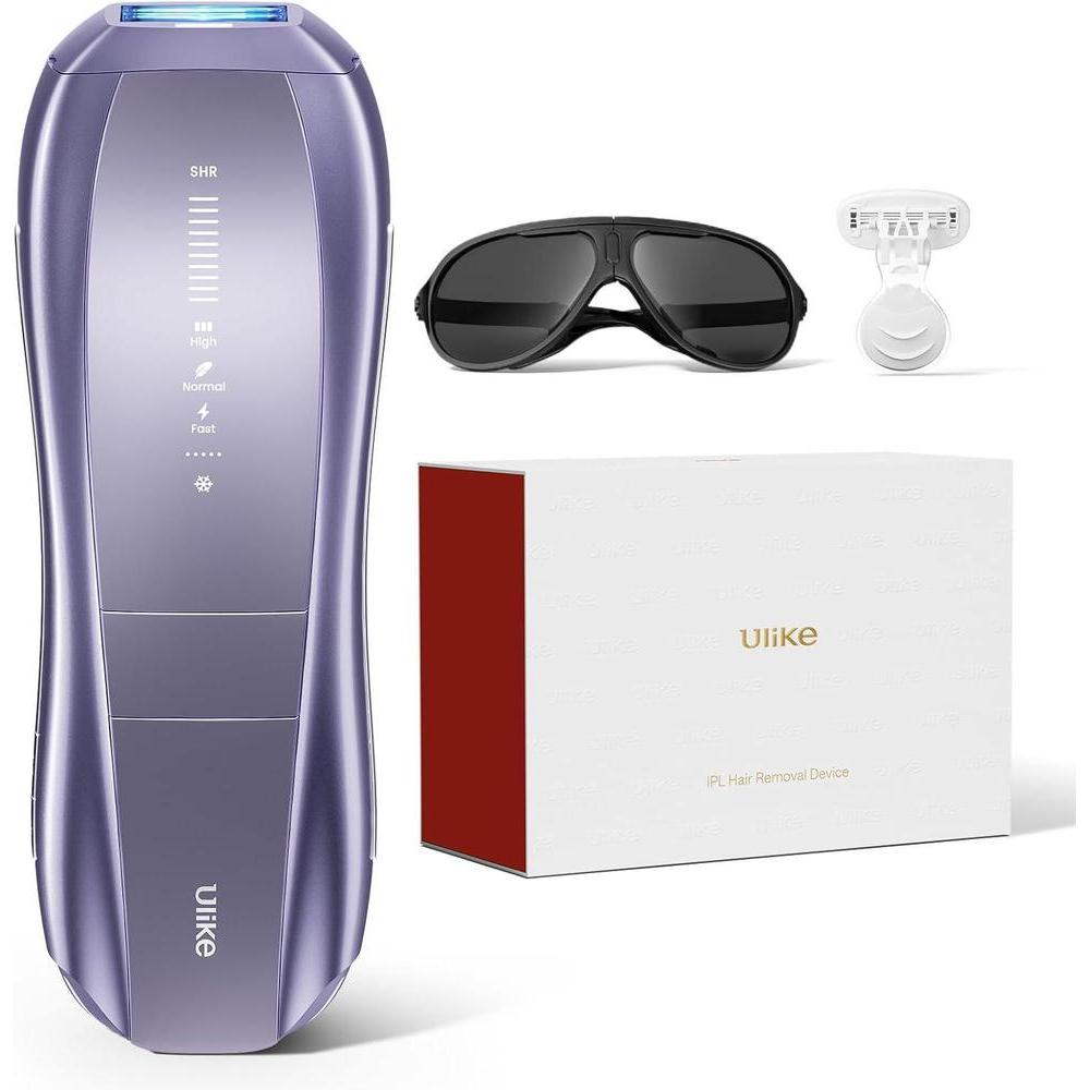 Ulike Depiladora láser Air 10 IPL para mujeres y hombres con sistema de enfriamiento y luces duales para depilación casi indolora y efectiva
