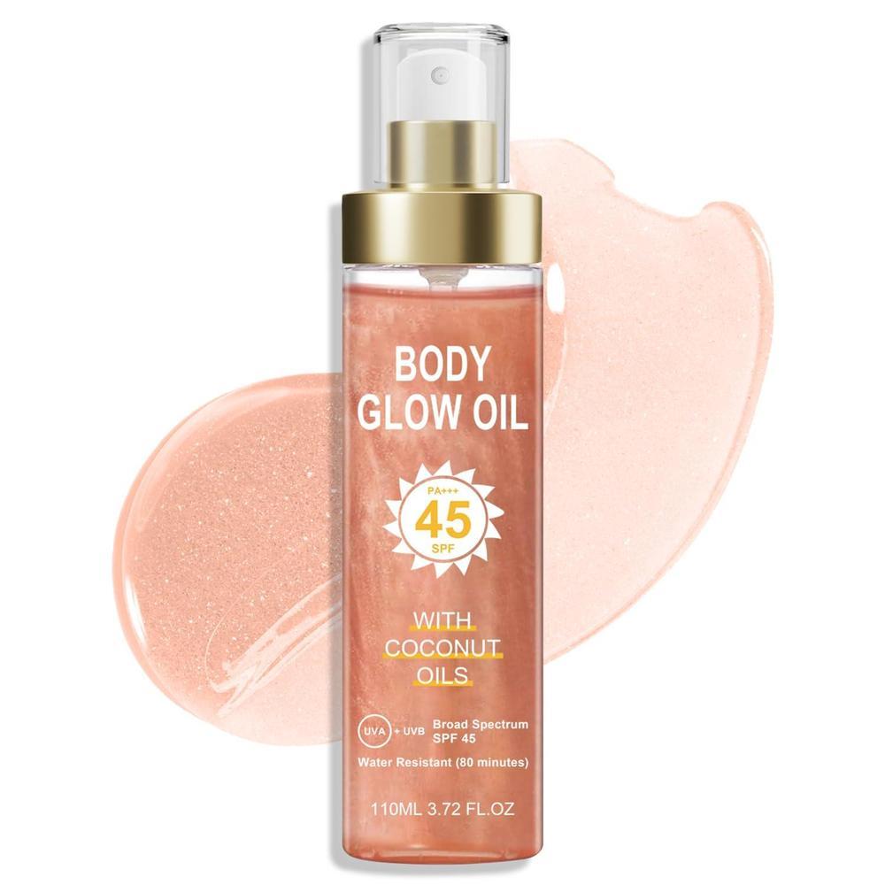 Body Glow Oil SPF 45 Sunscreen Shimmer Oil 110ml