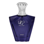 Afnan Turathi Blue Eau de Parfum Spray para hombre, fragancia almizcle amaderado ‡mbar con un toque picante, 90 ml