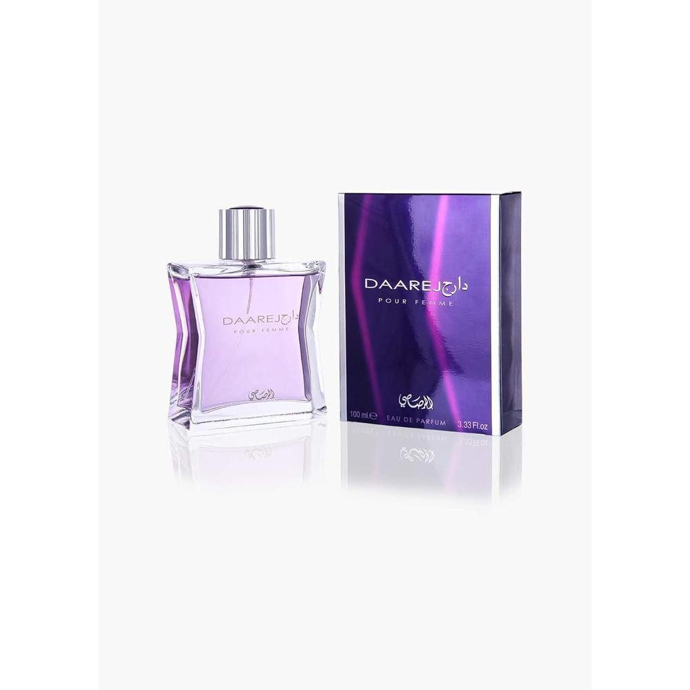 RASASI Daarej Pour Femme - Eau De Parfum en espray para mujer, fragancia floral frutal de larga duración