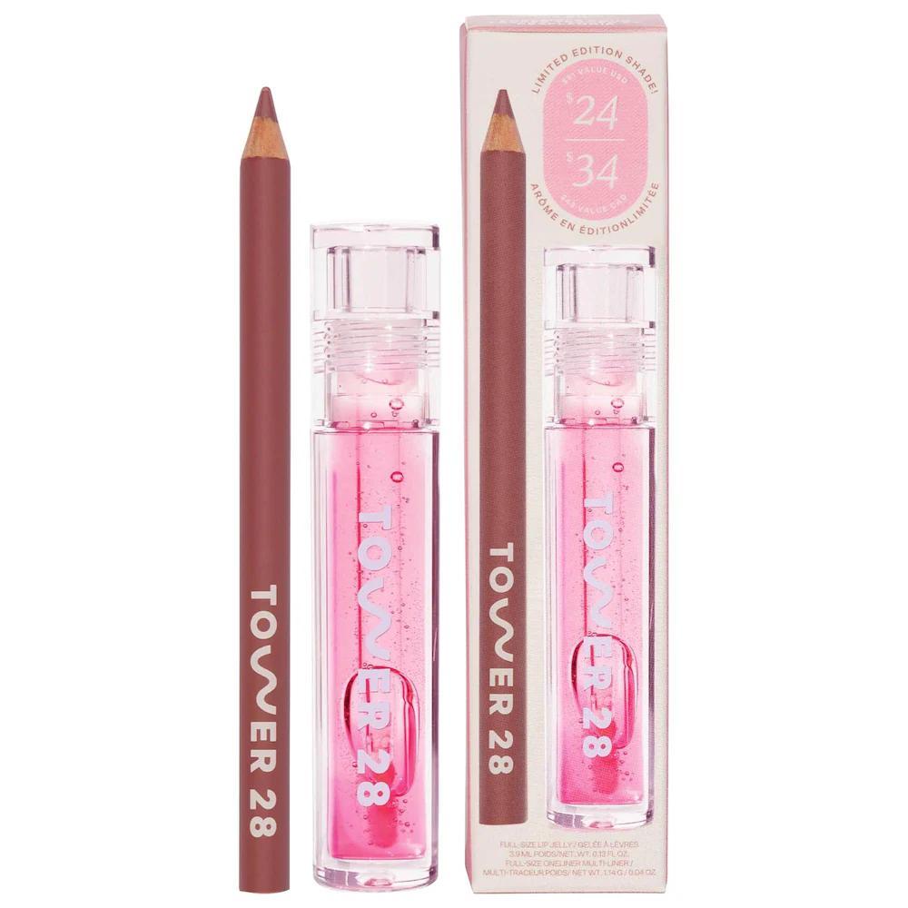 Line + Shine Lip Pencil and Lip Gloss Gift Set