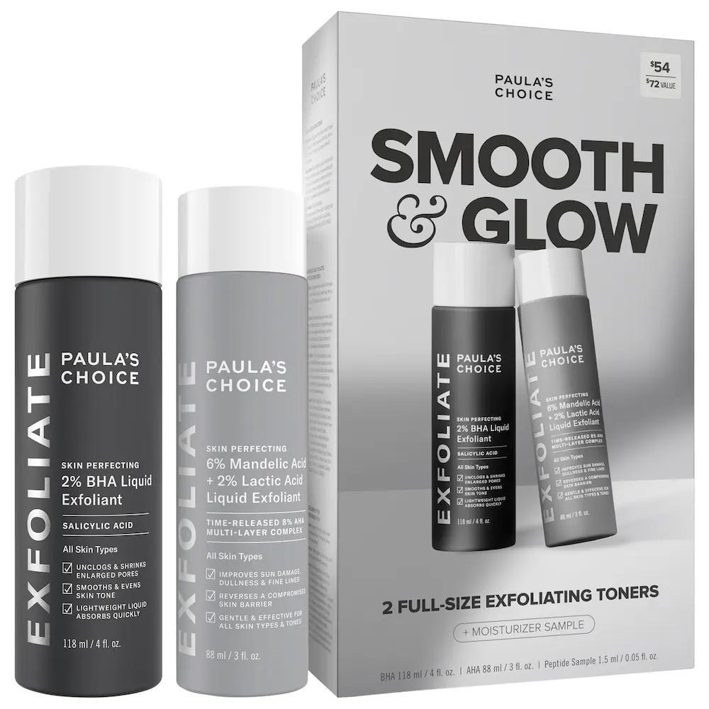 Smooth & Glow Gift Set for clearer, brighter skin