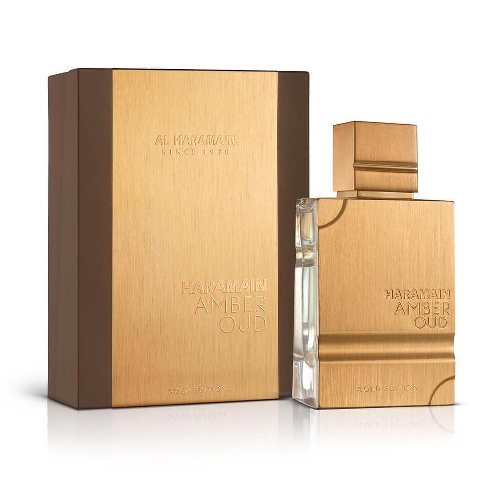 Al Haramain Amber Oud Gold Edition perfume árabe unisex con bergamota, melón, piña, ámbar, amaderado y almizcle