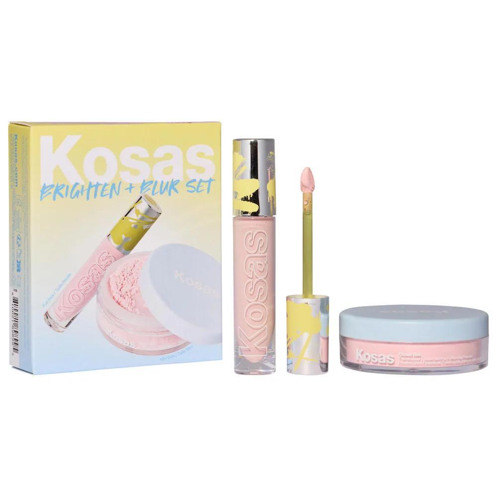 Brighten & Blur Set - Color Corrector + Loose Setting Powder Face Set