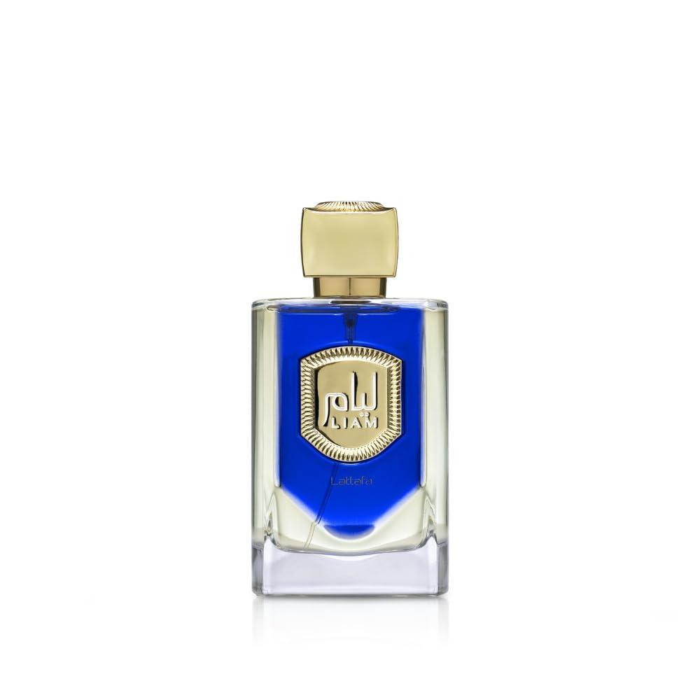 Lattafa Liam Blue Shine Eau de Parfum unisex, 100 ml. Notas de bergamota, romero, pimienta y m‡s