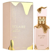 Lattafa Eclaire Eau de Parfum Spray para mujer. Fragancia dulce con notas de vainilla, pralinŽ y almizcle, 100 ml