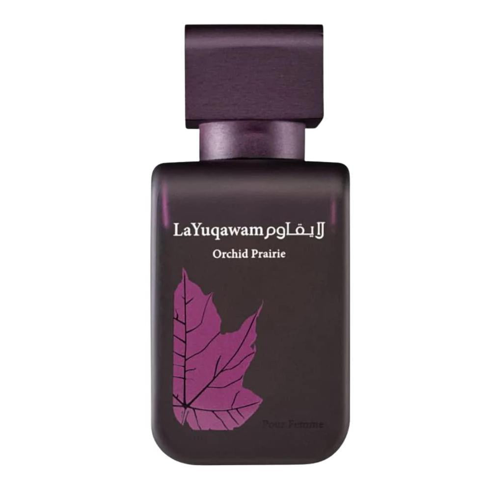 RASASI La Yuqawam Orchid Prairie Eau de Parfum en espray para mujer, fragancia floral de larga duración