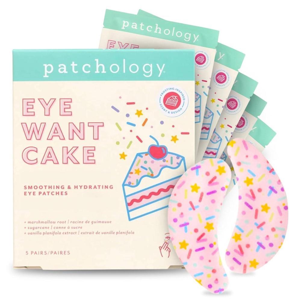 Patchology Eye Want Cake Parches Hydrating Smoothing For Puffy Eyes Dark Circles Fine Lines 5-Pack