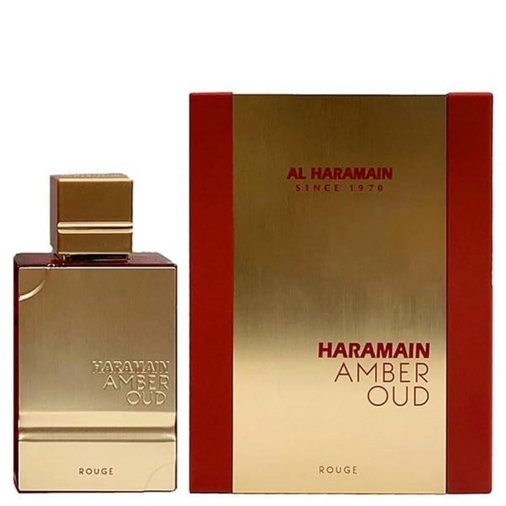 Al Haramain Amber Oud Rojo, fragancia unisex EDP Spray con ricos oud y notas amaderadas, ideal para ocasiones especiales