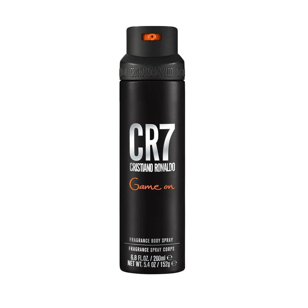 Cristiano Ronaldo CR7 Game On - Aromatic Fragrance For Men - Woody And Alluring Scent - Tropical And Dense Essence - A Dark And Sophisticated Aesthetic - Bold And Long Wearing - 6.8 Oz Body Spray