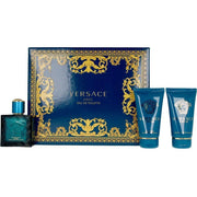 Versace Eros for Men Set de regalo con Eau de Toilette, b‡lsamo para despuŽs del afeitado y gel de ducha vigorizante