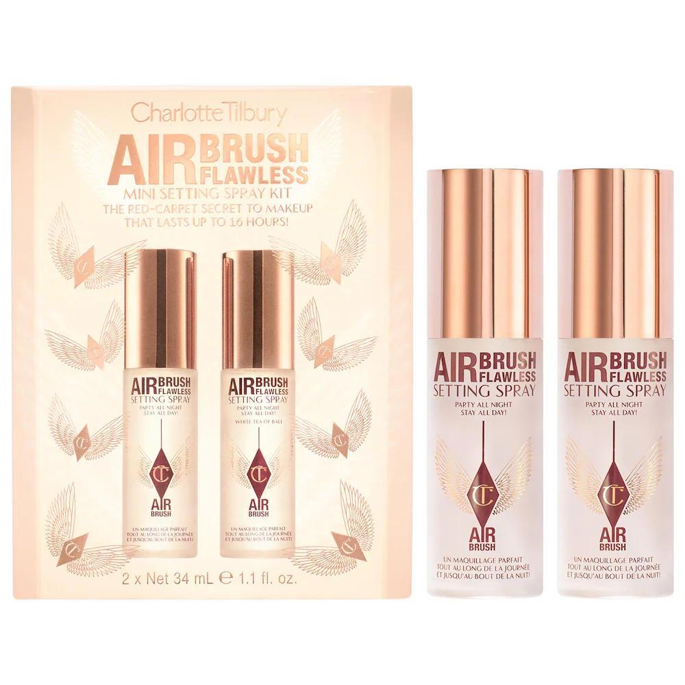 Mini Airbrush Flawless Setting Spray Duo Gift Set
