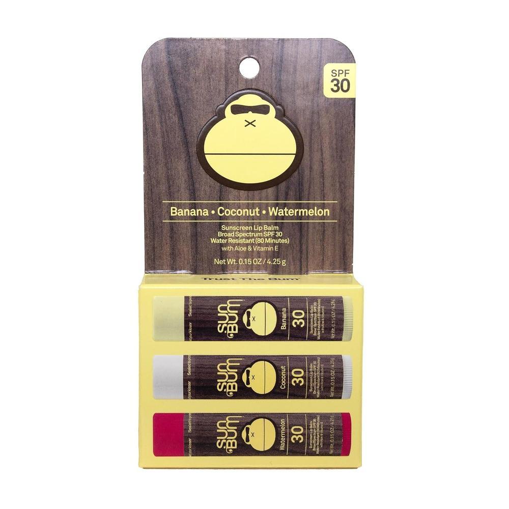 Sun Bum Lip Balm SPF 30 Assorted Flavors Pack