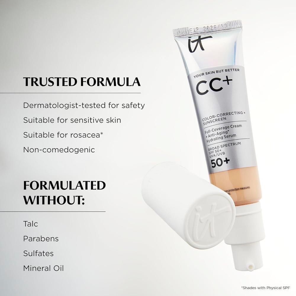 Cc+ Cream Natural Full Coverage Foundation With SPF 50+ 55g