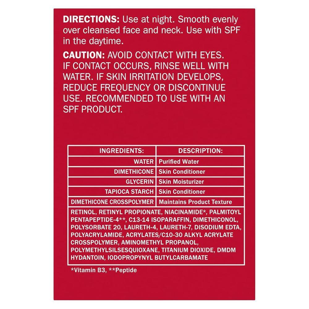 Retinol 24 Face Moisturizer Cream, Anti-Aging Night, 50.3ml