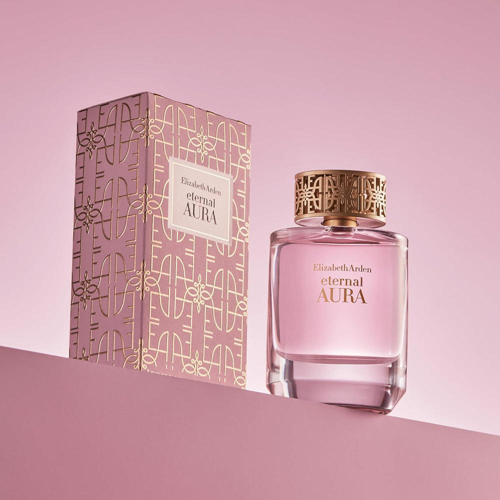 Elizabeth Arden Eternal Aura Eau de Parfum, Perfume for Women with Notes of Pink Pepper, Magnolia, and Sandalwood - Floral & Amber Women's Perfume for Her