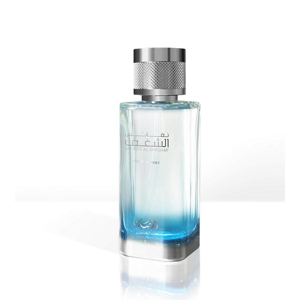 RASASI Nafaeis Al Shaghaf Eau De Parfum Spray para hombre, fragancia cálida y frutal con notas de cuero y ámbar