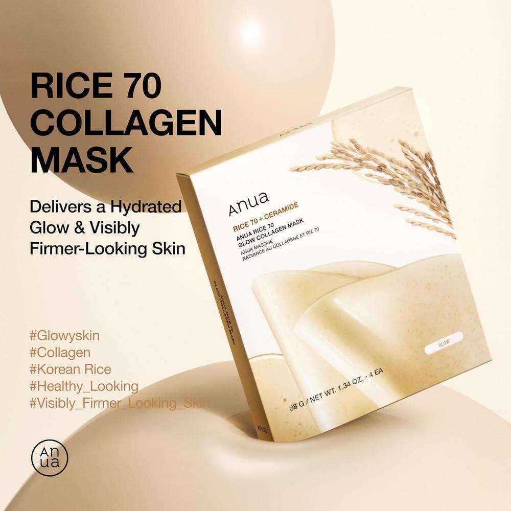 Rice 70 Glow Collagen Mask Overnight 38g