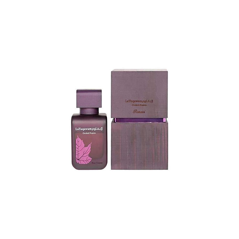 RASASI La Yuqawam Orchid Prairie Eau de Parfum en espray para mujer, fragancia floral de larga duración