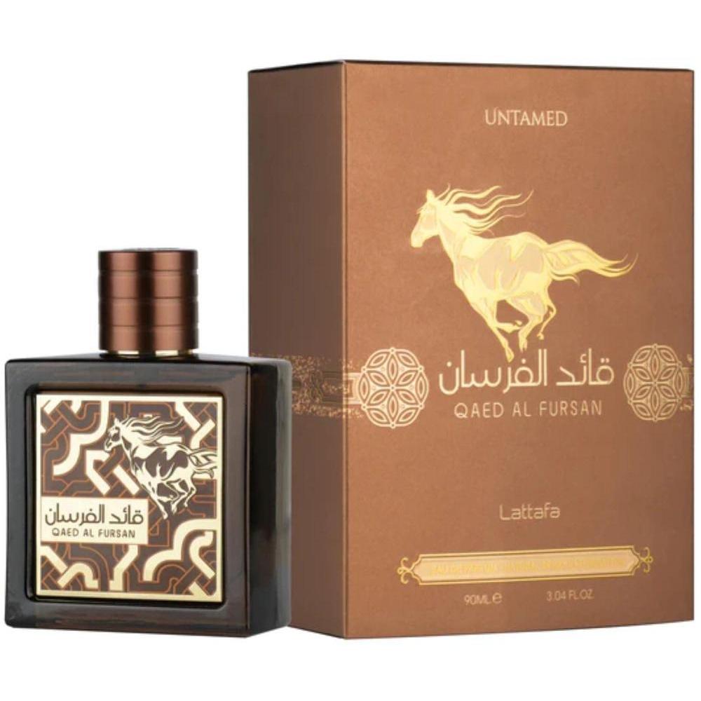 Lattafa Qaed Al Fursan Untamed - Sweet, Warm & Spicy, Amber, Aromatic - Eau De Parfum Long-Lasting Fragrance for Unisex, 3.04 Ounce / 90ml