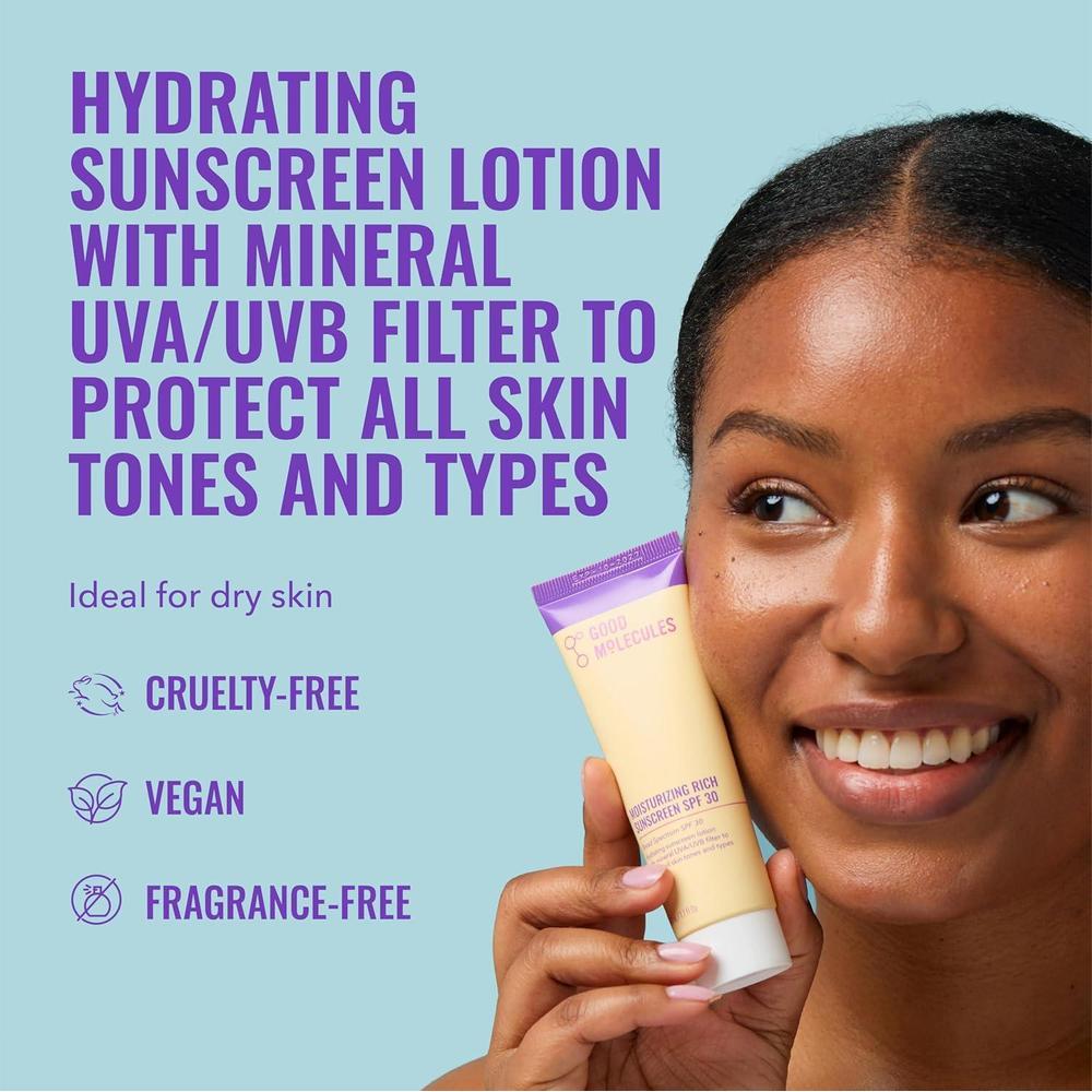 Moisturizing Rich Sunscreen SPF 30 Mineral Face Sunscreen 50 ml