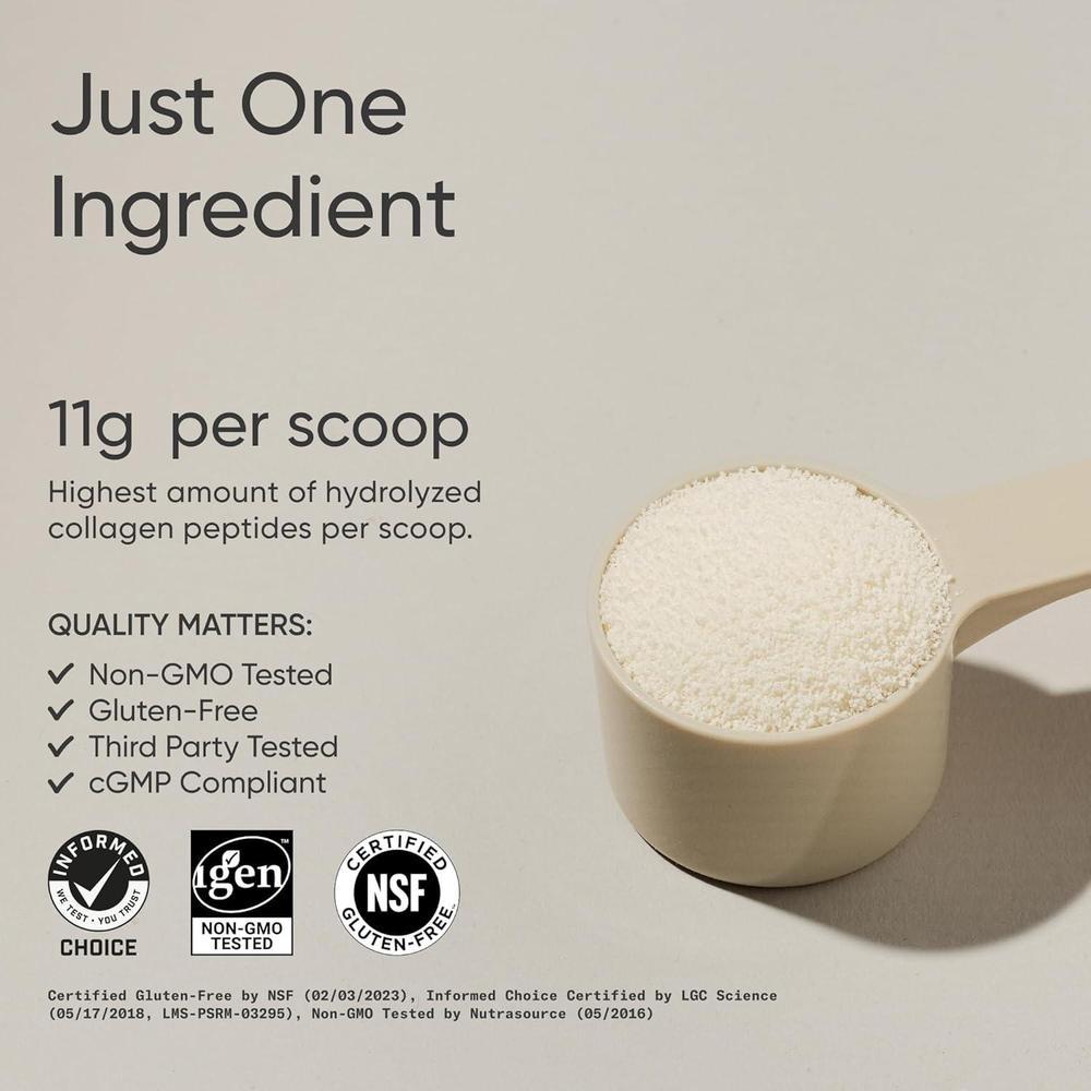 Collagen Peptides Hydrolyzed Protein Supplement 453.6g