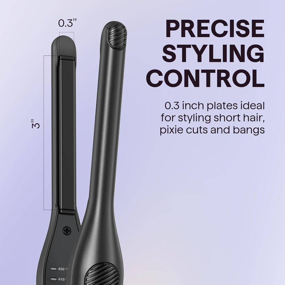 Tiny Hair Straightener Pencil For Short Hair Pixie Bangs