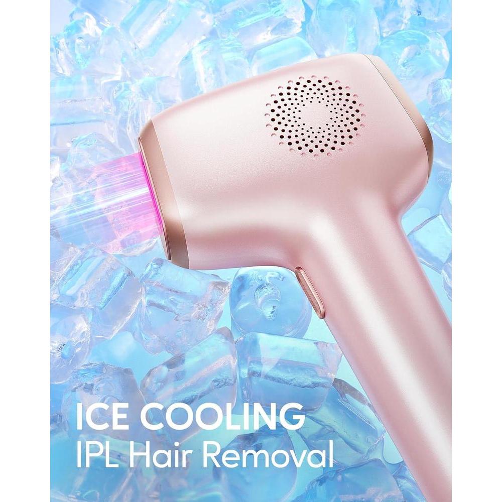 INNZA IPL Hair Removal with Ice Cooling Care Function for Women,Long-Lasting Results,999,999 Flashes Painless IPL Hair Remover, Hair Removal Device for Armpits Legs Arms Bikini Line