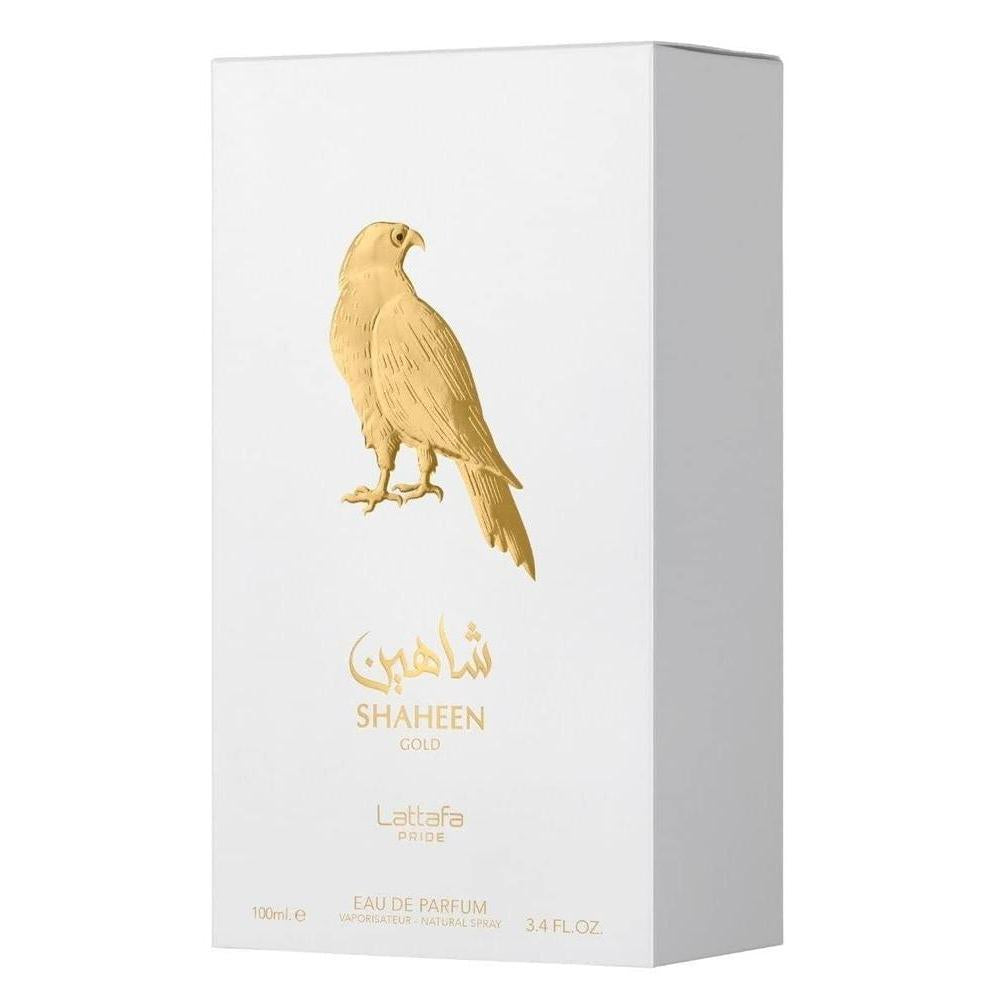 Lattafa Pride Shaheen Gold - Eau de Parfum unisex, fragancia larga duraci—n oriental y amaderada