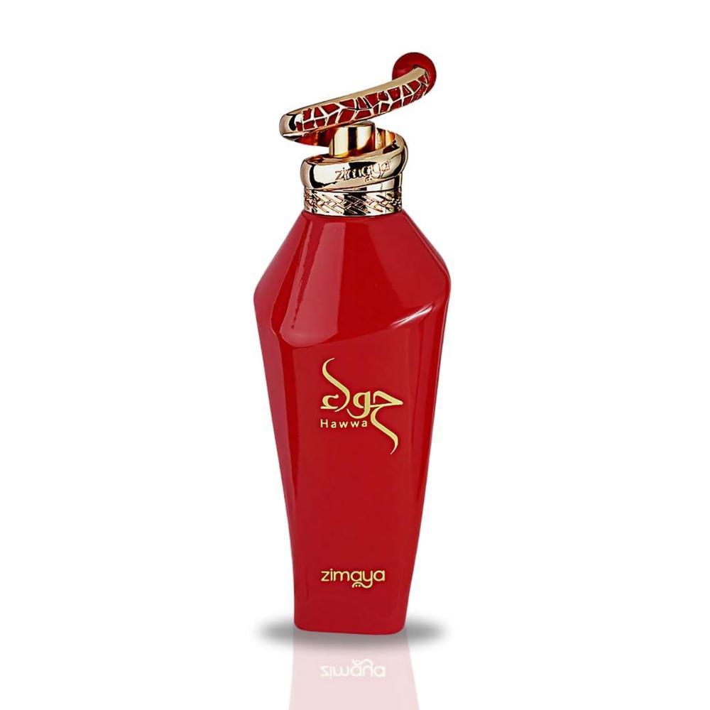 Afnan Hawwa Red Eau de Parfum Spray para mujer, aroma floral frutal con pachul’ y vainilla, 100 ml