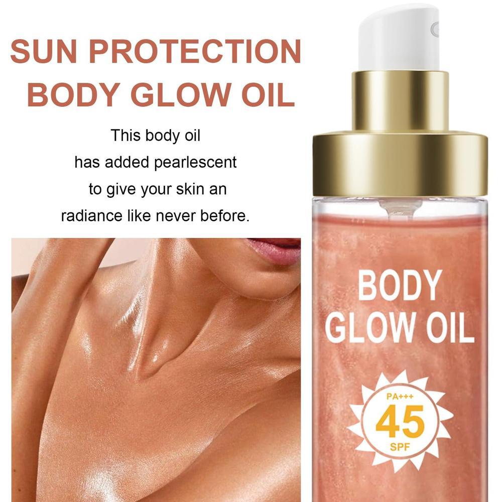 Body Glow Oil SPF 45 Sunscreen Shimmer Oil 110ml