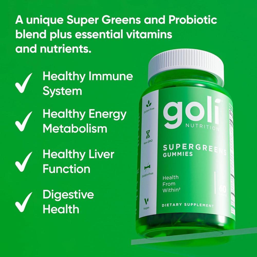 Supergreens Gummies With Probiotics