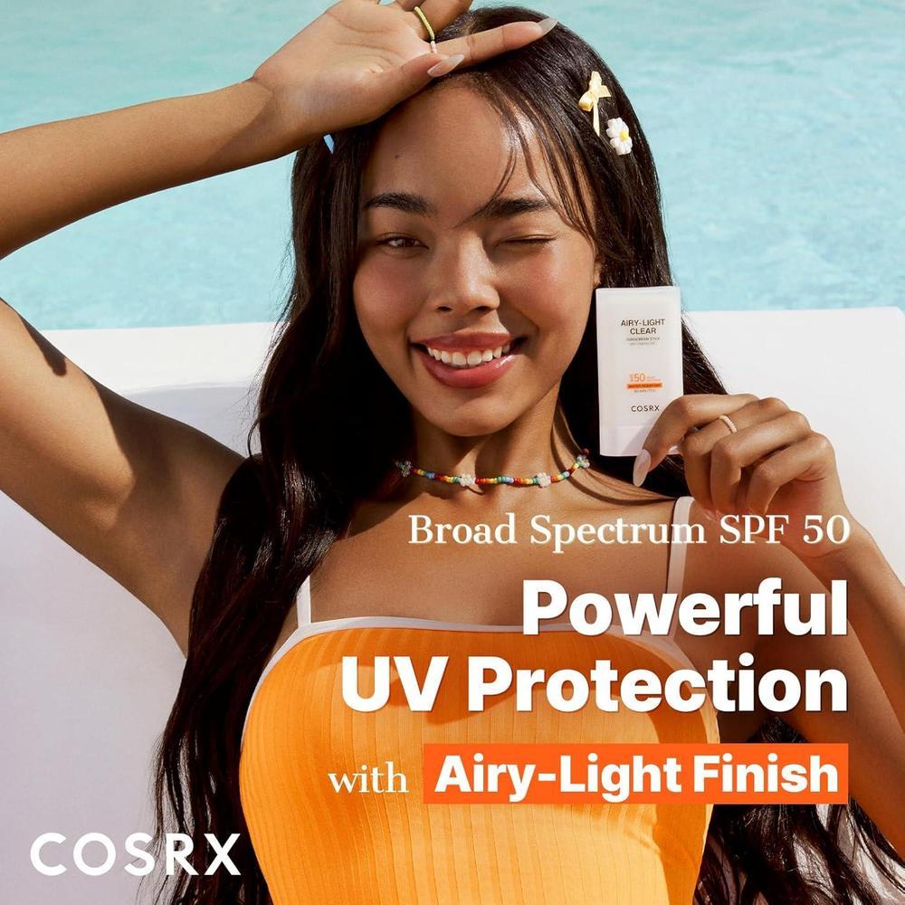 Airy-Light Clear Sunscreen Stick SPF 50 With Vitamin E & C 19g
